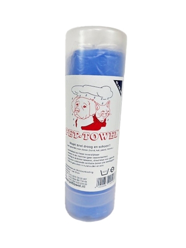 PET-TOWEL Hondendoek ASSORTI Hoge vochtopname, wasbaar tot 70°C, vochtig verpakt - Multikleur - 45x66 cm