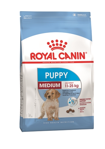 ROYAL CANIN Hondenvoer MEDIUM PUPPY Ondersteunt natuurlijke afweer en spijsvertering - 4 kg