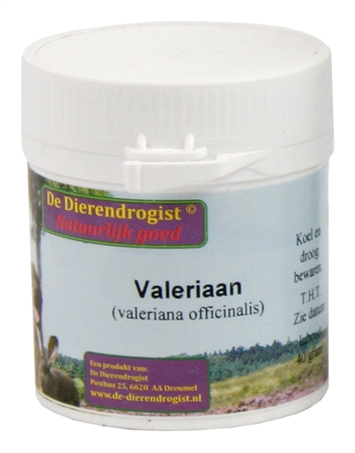 DIERENDROGIST Valeriaan Gesneden valeriaanwortel voor katten Speelstimulerend en geruststellend - 40 g
