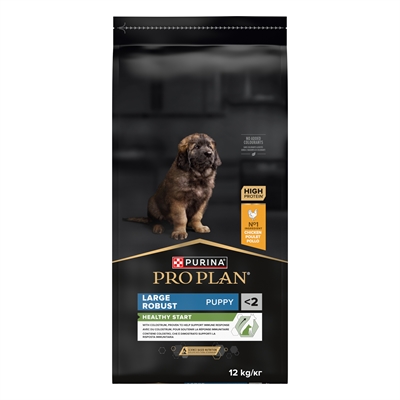 PRO PLAN Puppyvoer Puppy Large Breed Robust - Voor robuuste grote rassen OptiStart colostrum DHA & L‑Carnitine - 12 kg