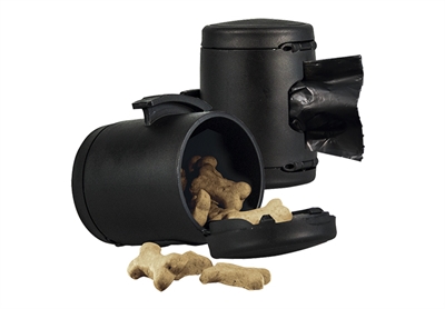 FLEXI Bewaarbox Vario Multi Box voor Vario S/M/L - Handige snack- en poepzakhouder - Zwart - Universeel