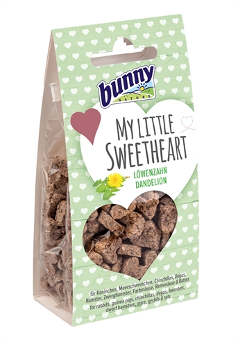 BUNNY NATURE Snacks voor knaagdieren MY LITTLE SWEETHEART Paardenbloem - Met 5% paardenbloem - Natuurlijke granen & vezels - Beloning - 30 g