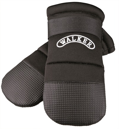 TRIXIE Beschermschoenen WALKER CARE Beschermt tegen vuil, verstelbare klittenband en vinyl zool - Zwart - M (15x8 cm, 2 stuks)
