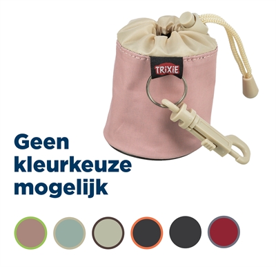 TRIXIE Dog Activity beloningszakje met trekkoord & musketonhaak, multifunctioneel - Assorti - 7x9 cm