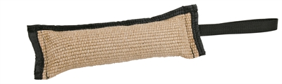 TRIXIE Training Dummy Bijtrol Jute - Stevig voor apportage met draaglus - Beige - 30x10 cm