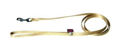 MARTIN Hondenriem Nylon - Comfortabel in de hand & musketonhaak - Beige - 1x120 cm (XS)
