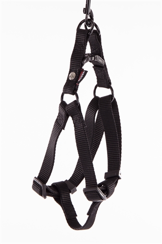 MARTIN Instap tuig Nylon - Stevig materiaal, snel kliksysteem, 10 jaar garantie - Zwart - Maat S (16 mm x 30-50 cm)