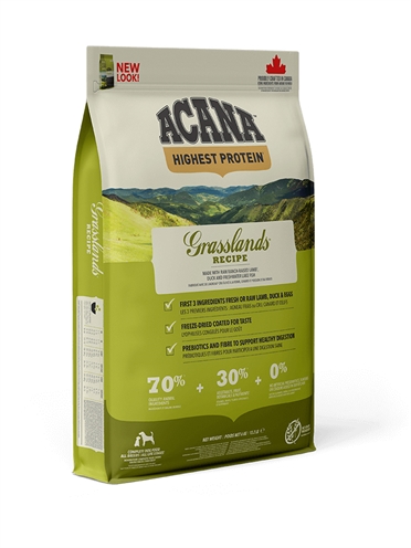 ACANA Hondenvoer Highest Protein Grasslands Hoog eiwit 70% dierlijke ingrediënten