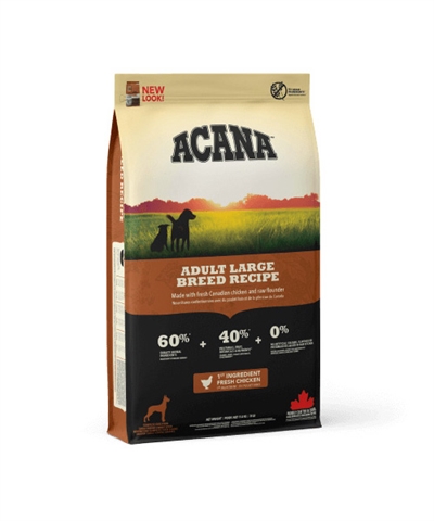 ACANA Hondenvoer Adult Large Breed 60% dierlijke ingrediënten | Graanvrij en verse Canadese kip - 17 kg