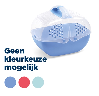 IMAC Reismand Baggy Knaagdier - Transparant geventileerd deksel, ergonomisch handvat, tot 3 kg - Assorti - 36x25x29 cm