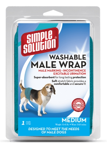 SIMPLE SOLUTION Plasband reu Wasbaar - Superabsorberend, microvezel, verstelbare strips - M 30-58 cm
