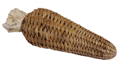 NATURALS Knaagspeelgoed Rosewood Wortel gevuld met bananenblad uitneembare vulling - Naturel - 23x8x8 cm