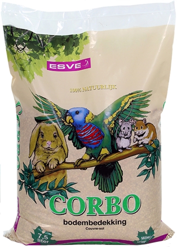 CORBO Bodembedekking Maiskolfkern 100% Natuurlijk - Absorbeert 200–300% & Geurbindend - Praktisch Stofvrij | Naturel - 7,5 L