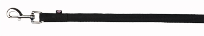 TRIXIE Hondenriem Sleeplijn Singelband 15 m met gevoerd handvat, 285 kg trekkracht - Zwart - 20 mm x 15 m