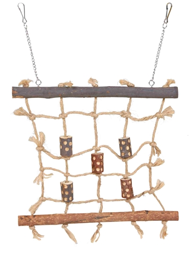 TRIXIE Klim-/Klauterwand Natural Living Natuurlook wandpaneel compact speelplek - Naturel - 27x24 cm