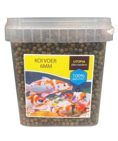 UTOPIA Koi-voer 6 mm 4% zinkend Groei & kleurverbetering met pre- en probiotica - 1 kg