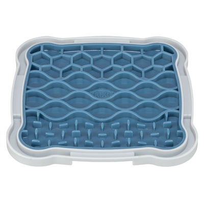 TRIXIE Lick'n'Snack plaat TPR/Plastic Kalmerend likspel, vriezerbestendig, slipvaste hoeken - 20x20 cm