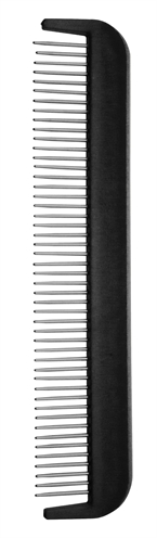 TOOLS-2-GROOM Kam met rolpennen | Stalen pennen & kunststof handvat - Zwart - One-size