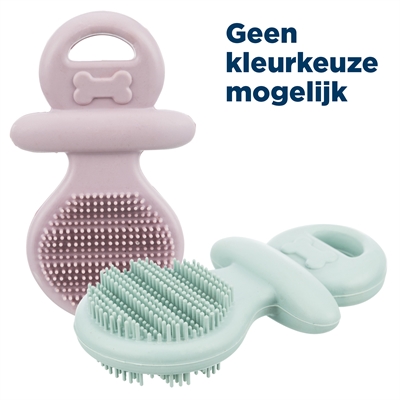 TRIXIE Fopspeen Junior kauwspeelgoed natuurrubber tandvleesmassage - Assorti - 9 cm