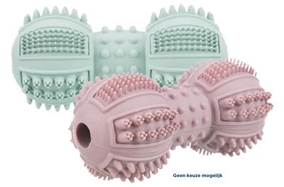 TRIXIE Junior Halter Natuurrubber Gebitsverzorgend voor pups - Assorti - 9 cm