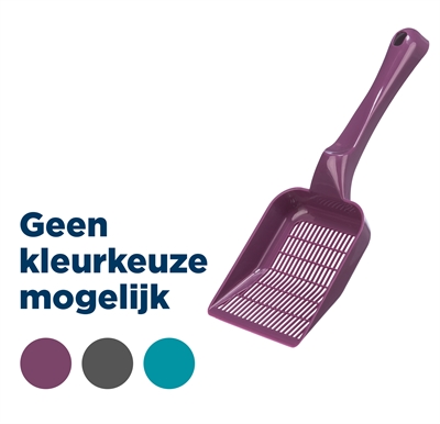 TRIXIE Kattenbakschep Fijn kunststof met handvat, fijne mazen voor fijn grit, besparend - Assorti - One-size