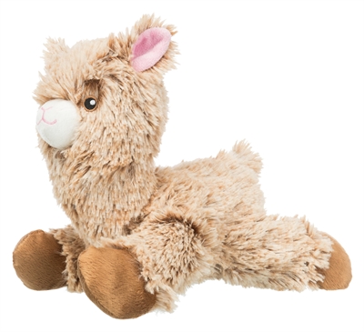 TRIXIE Hondenknuffel Pluche Alpaca Zacht pluche, zonder geluid, lange ledematen - Naturel - 22 cm