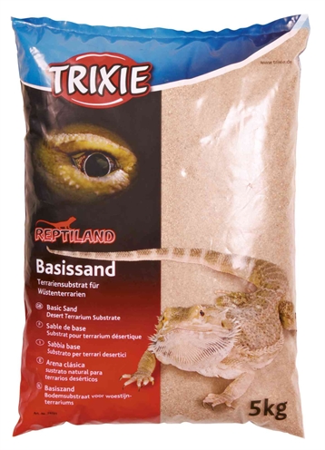 TRIXIE REPTILAND Sable de base à grains fins, sans additifs, conducteur de chaleur - Jaune - 5 kg