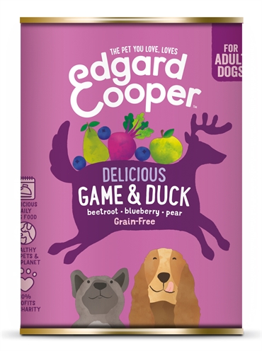 EDGARD & COOPER Adult stukjes wild eend hondenvoer nat 6x400 g