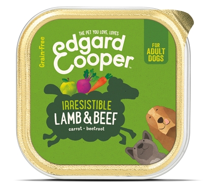 Edgard & Cooper Adult sanft gedämpft Lamm-Rind Nassfutter 11x150 g