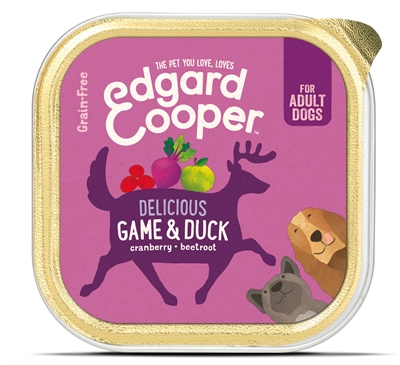 Edgard & Cooper Adult stukjes wild eend hondenvoer nat 11 x 150 g
