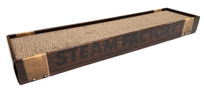 CROCI Krabplank Homedecor Wenge Houtprint dubbelzijdig met kattenkruid - Donkerbruin - 48x12,5x5 cm