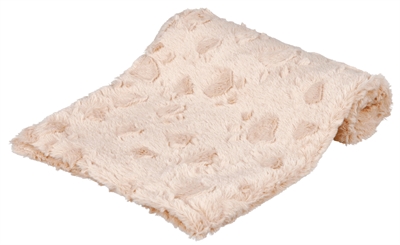 TRIXIE Hondendeken Cosy Fleece zacht pluche, wasbaar 60°C, anti-allergisch - Beige - 70x50 cm