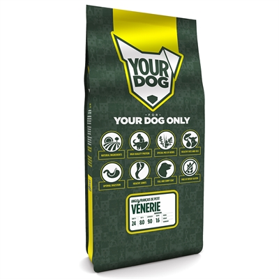 YOURDOG Hondenvoer Anglo‑Français de petit vénerie Senior Buffel & gevogelte, ondersteunt vacht en darmflora - Naturel - 12 kg