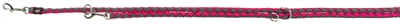 TRIXIE HONDENRIEM CAVO VERSTELBAAR FUCHSIA / GRIJS