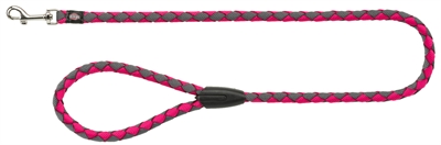 TRIXIE HONDENRIEM CAVO FUCHSIA / GRIJS