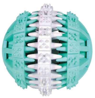 TRIXIE DENTA FUN NATUURRUBBER BAL MET MUNTSMAAK