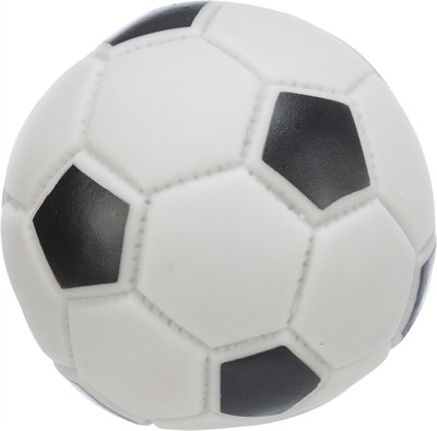 TRIXIE VOETBAL VINYL ZWART / GRIJS