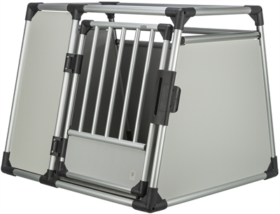 TRIXIE VERVOERSBOX ALUMINIUM ZILVER / LICHTGRIJS