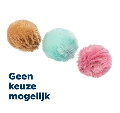 TRIXIE BAL PLUCHE KATTENMUNT ASSORTI