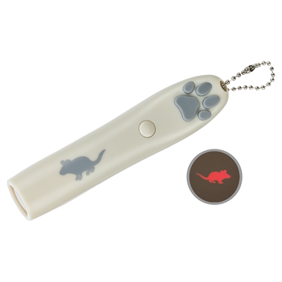 TRIXIE LED POINTER CATCH THE LIGHT MUIS GRIJS/BEIGE