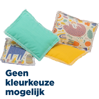 TRIXIE Kussen Katoen met Valeriaan Kattenspeelgoed - Assorti printjes - 9x7 cm