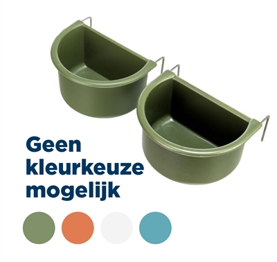 Trixie Set de gamelles suspendues avec support en fil plastique assorti