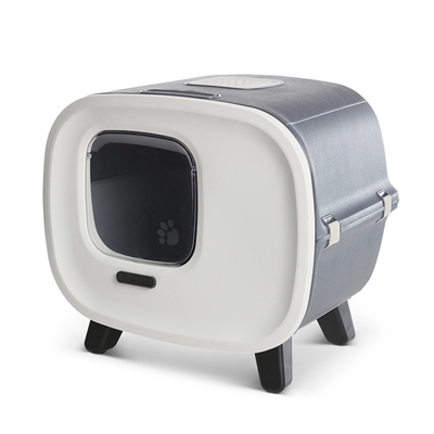 SAVIC KATTENBAK MIRA DELUXE ANTRACIET / WIT