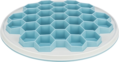 TRIXIE SLOWFEEDING PLAATHIVE KUNSTSTOF / TPR / TPE GRIJS / BLAUW