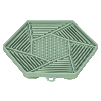 TRIXIE LICK'N'SNACK MAT MET ZUIGNAPPEN SILICONEN GROEN