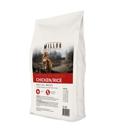 MILLOR PREMIUM EXTRUDED FRESH ADULT CHICKEN / RICE