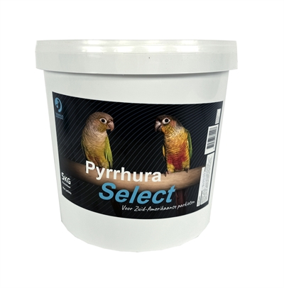 HARECO Voer voor Pyrrhura's Pyrrhura Select met Pellets Gevarieerde mix met nutriberries, zaden & fruitblokjes - 5 kg
