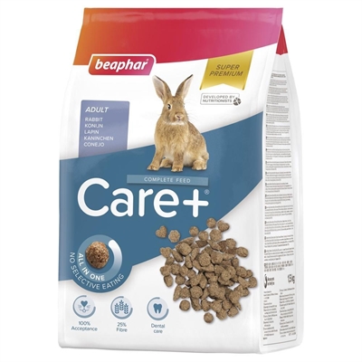 BEAPHAR Konijnenvoer CARE+ Konijn Superpremium All-in-One Dental Function - Naturel - 1 kg