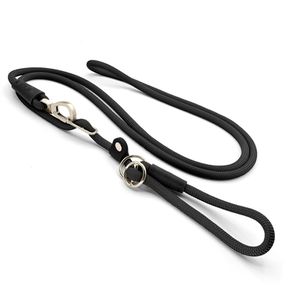 MORSO HONDENRIEM RETRIEVERLIJN HANDS FREE SOFT ROPE GERECYCLED ZWART
