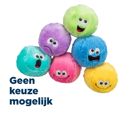 TRIXIE Pluche bal hondenspeelgoed Gerecycled 95% met geluid - Assorti - 10 cm